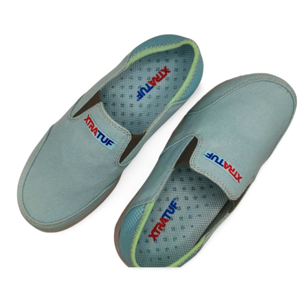 Xtratuf Women's XWH-202 Women Sky Blue Slip On Flats Loafer Boat Shoes